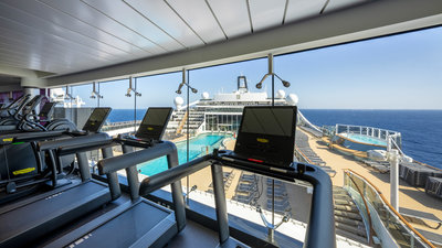 Fitnessstudio auf der MSC World Europa