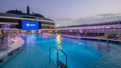 La Plage Pool auf der MSC World America