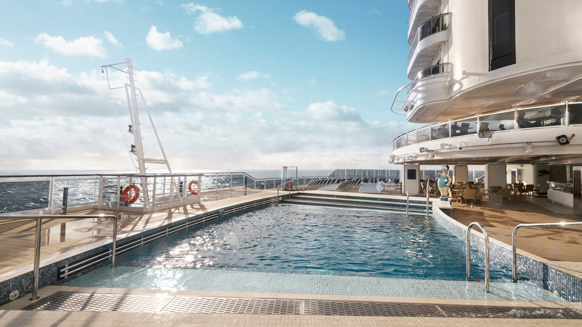 South Beach Poolbereich auf der MSC Seaside