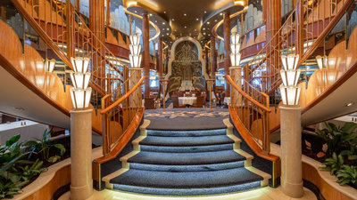 Treppe im Britannia Restaurant