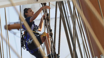 Erfahrene Crew an Bord