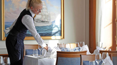 Fine Dining im Restaurant der Sea Cloud Spirit